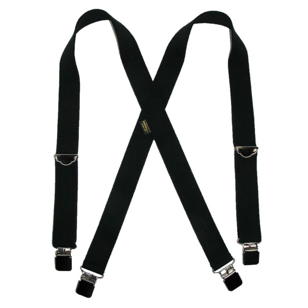Welch Men's Elastic Clip End Double Face Suspenders